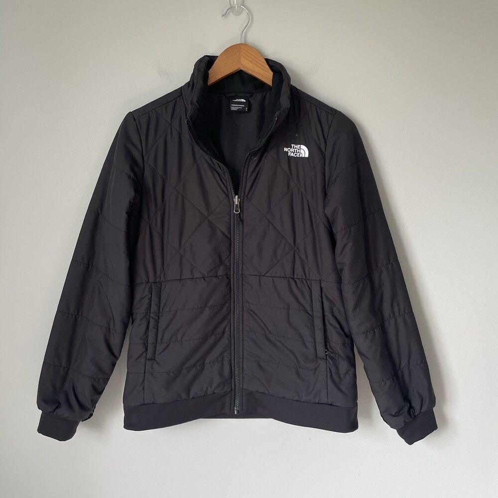 The North Face Women's Black Quilted Puffer Jacket Coat Full Zip Size Small